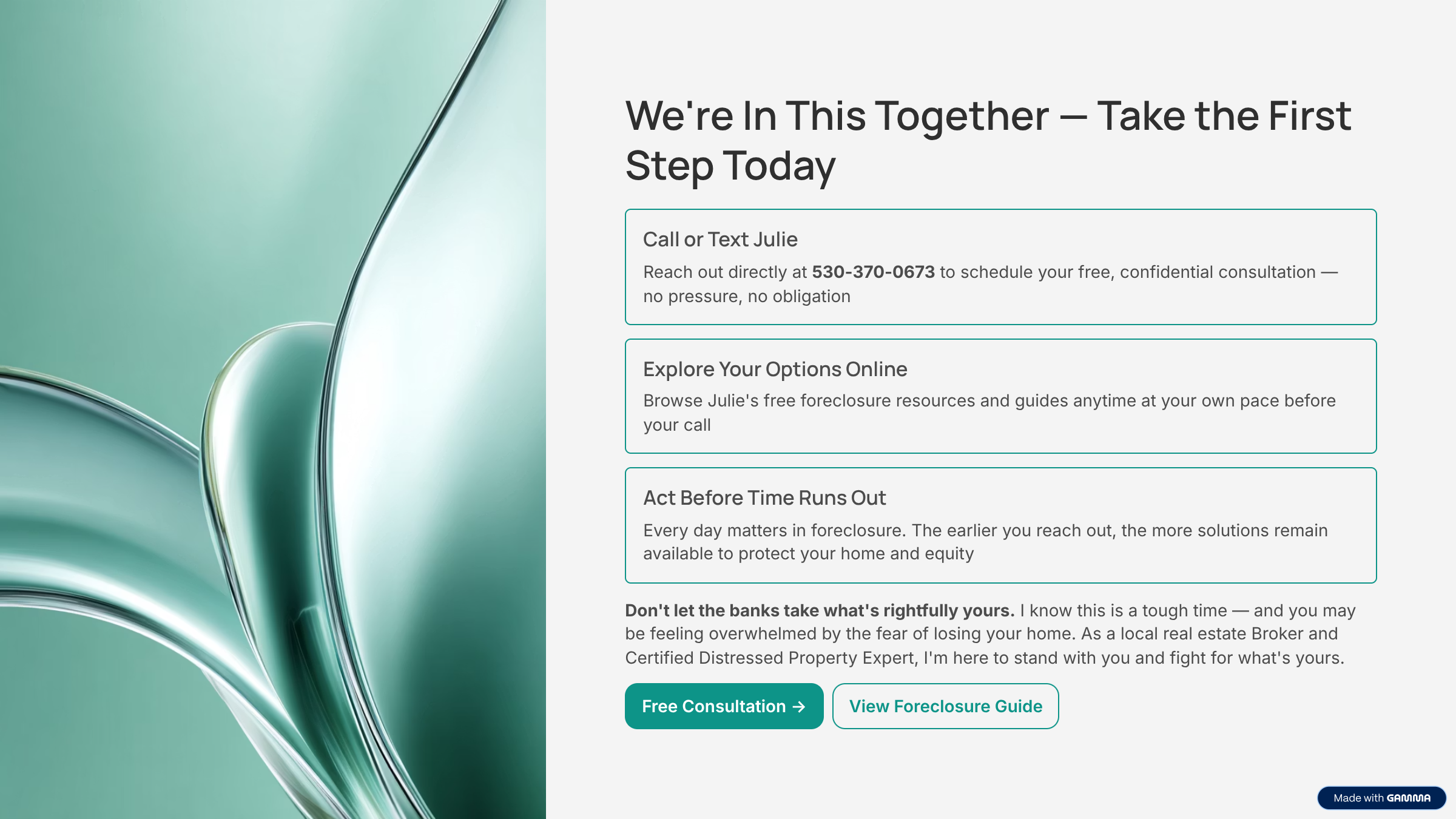 Take the First Step Today